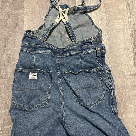 L Women's Lee European Collection Flare Overall Workwear Vintage Size Medium - Picture 5 of 8